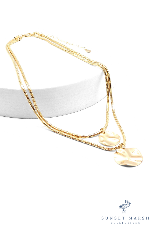 Ivy Reverie - Gold Necklace - Sunset Marsh Collections