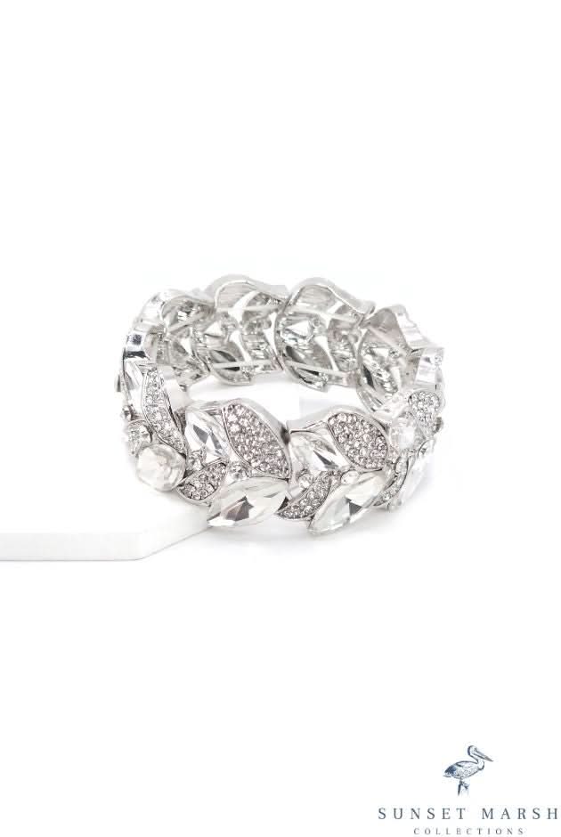 Crystal Petal - Silver Bracelet - Sunset Marsh Collections