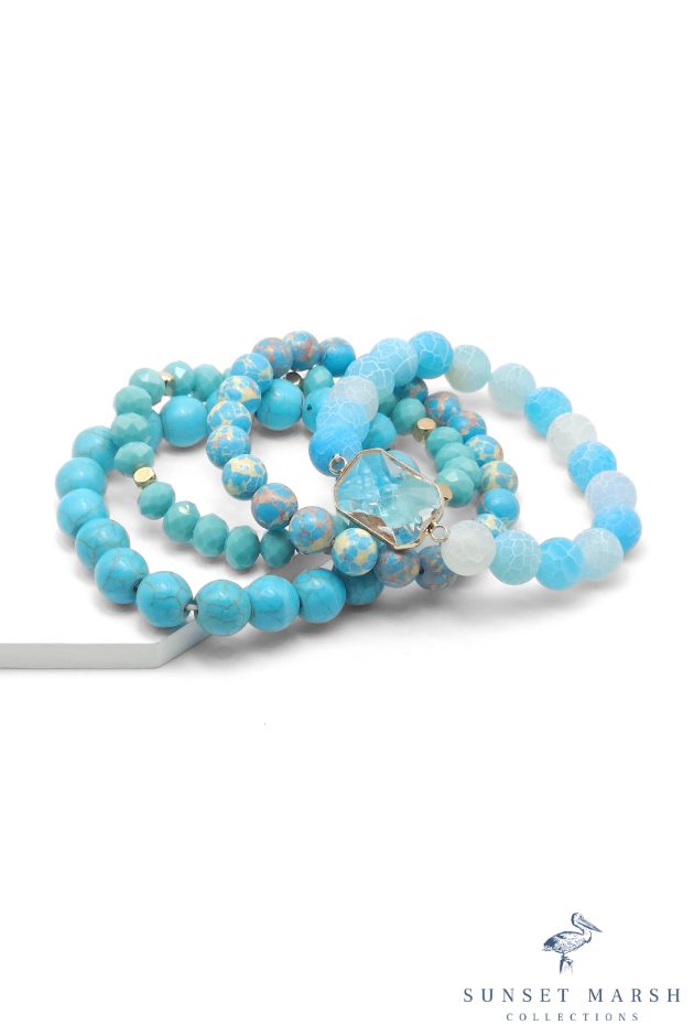 Mystic Mosaic - Blue Bracelet - Sunset Marsh Collections