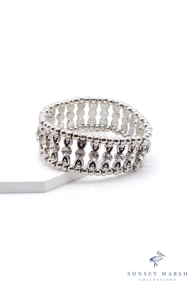Victorian Lace - Silver Bracelet - Sunset Marsh Collections