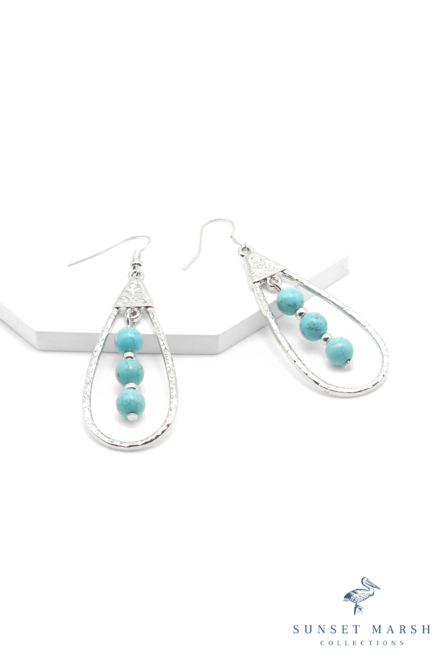 Desert Horizon - Blue Earrings - Sunset Marsh Collections