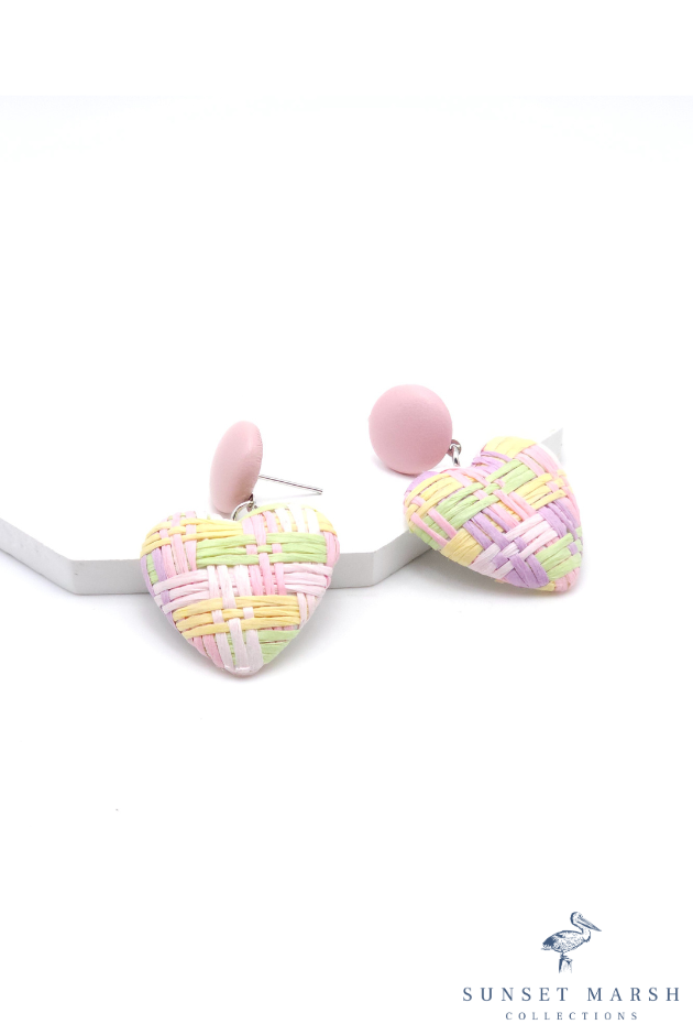 Cotton Candy - Pink Earrings - Sunset Marsh Collections