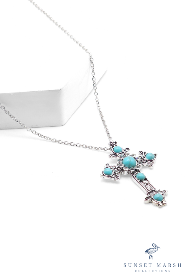 Desert Faith - Blue Necklace - Sunset Marsh Collections