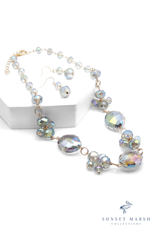 Moonlit Mirage - Green Necklace Set - Sunset Marsh Collections